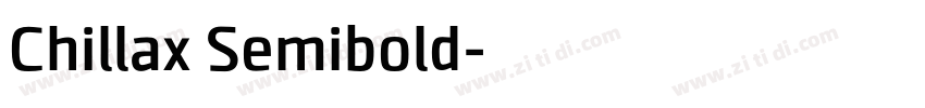 Chillax Semibold字体转换